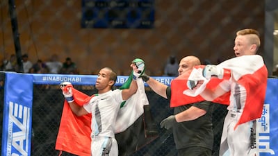 UAE's Saeed Al Nuaimi after his win at the IMMAF Youth World Championships. Khushnum Bhandari / The National