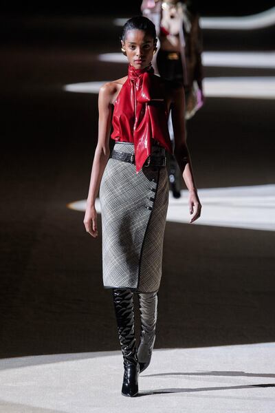 Saint Laurent by Anthony Vaccarello's autumn / winter 2020 collection. Courtesy Saint Laurent