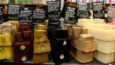Lush cosmetics has announced it is ditching its social media channels. Pawan Singh / The National