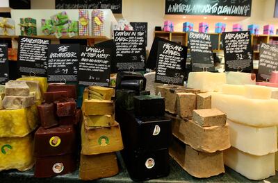 Lush cosmetics has announced it is ditching its social media channels. Pawan Singh / The National