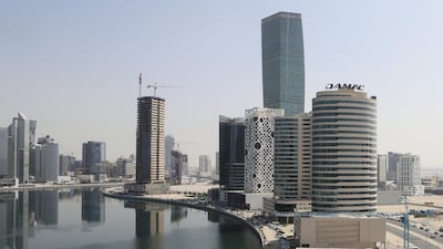 Average rents in another six submarkets including Business Bay, above, remained flat, Core Savills said. Sarah Dea / The National