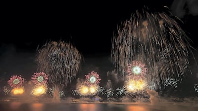 The fireworks were also live-streamed and viewed by people around the world. Chris Whiteoak / The National