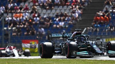 Mercedes' British driver Lewis Hamilton at the Red Bull Ring race track. AFP