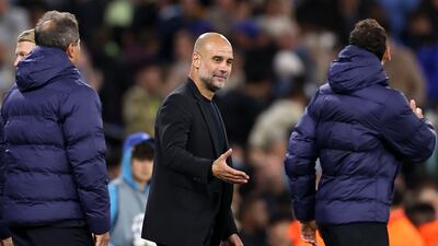 Manchester City manager Pep Guardiola after the Champions League match against Inter. EPA