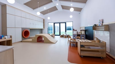 One of the spacious classrooms at the school, which will welcome pupils in August 2026