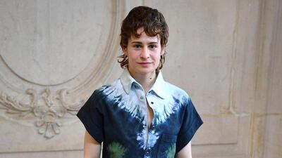 French singer Heloise Adelaide Letissier aka Christine and the Queens, poses during the photocall ahead of the Dior Women's Spring-Summer 2020 show in Paris. AFP