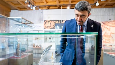 Sheikh Abdullah bin Zayed visits the National Historical Museum in Bulgaria. WAM