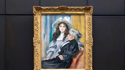 Pierre-Auguste Renoir’s 'Berthe Morisot and Her Daughter, Julie Manet'. Photo: Victor Besa / The National