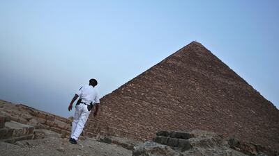 Egypt's Antiquities Ministry announced the discovery of a 4,400-year-old tomb near the pyramids outside Cairo. Nariman El Mofty/ AP Photo