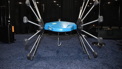 Meropy's SentiV autonomous agricultural robot can scan vegetation to detect weeds, pests and diseases using a unique wheel system that does not damage crops. AFP