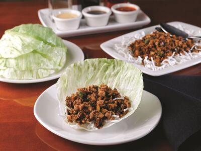 Chicken lettuce wraps from PF Chang's. Photo: PF Chang's