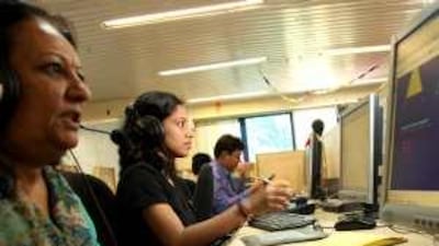 Long distance learning: with a plentiful supply of teachers, remote tutoring has become a growth business in India.