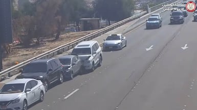 A screengrab from a video posted by Abu Dhabi Police showing the dangers of distracted driving. Photo: Abu Dhabi Police