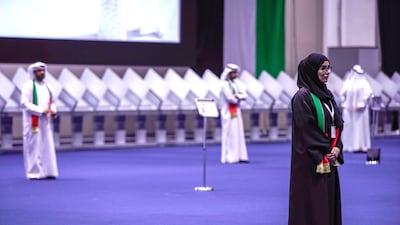 FNC organisers stand ready to assist voters at the floor. Victor Besa / The National