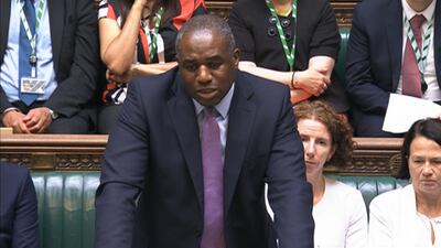 UK Foreign Minister David Lammy speaks in the House of Commons. Photo: UK Parliament