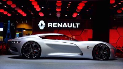 The Renault Trezor at the show. Eric Piermont / AFP