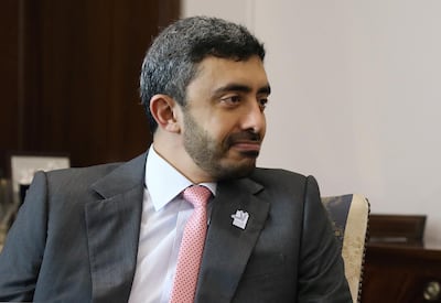 UAE Minister of Foreign Affairs and International Co-operation Sheikh Abdullah bin Zayed has called for de-escalation efforts the the region. Reuters