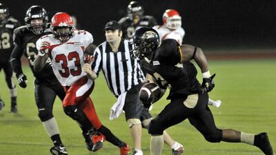 The fourth EAFL season gets underway on Friday at Dubai Sports City. Charles Crowell for The National