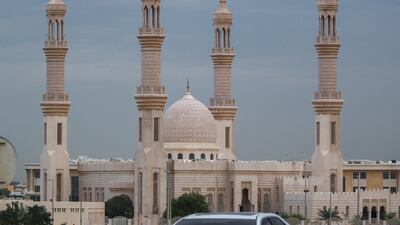 Overcast skies at Sheikh Zayed Mosque in Al Bahia, Abu Dhabi. Victor Besa / The National