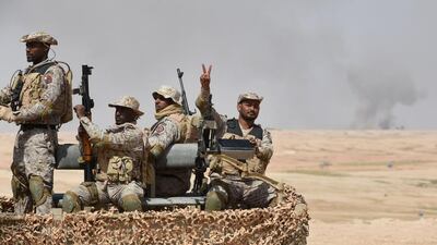 A two-hour mock battle featuring fighter jets, attack helicopters and tanks was among the final exercises, which Saudi Arabia has described as a show of regional unity. Fayez Nureldine / AFP Photo