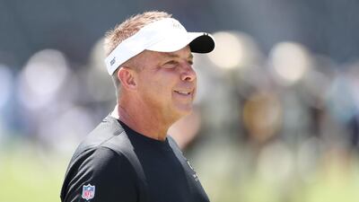 Sean Payton before the preseason American Football game against Los Angeles Chargers. EPA