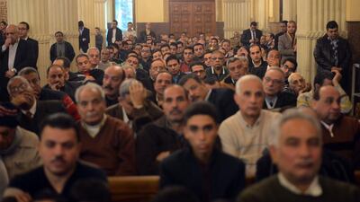 Coptic Christians celebrate Christmas in Cairo on January 6, 2016. Mohamed El-Shahed / AFP