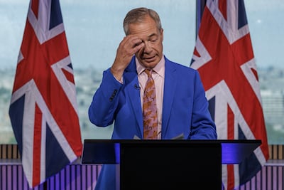 Reform UK Leader Nigel Farage resigns as an MP. Getty Images