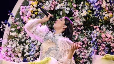 Katerine Duska rehearses for her performance at this year’s Eurovision Song Contest. Photo by Thomas Hanses