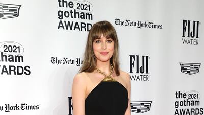 Dakota Johnson attends the 2021 Gotham Awards presented by The Gotham Film and Media Institute at Cipriani Wall Street on November 29, 2021 in New York City. Getty Images