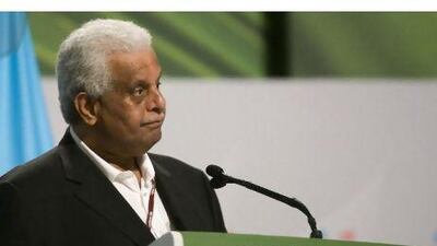 Qatar's Abdullah bin Hamad al Attiyah says the answer to climate change must be scientifically and economically sound. Omar Torres / AFP