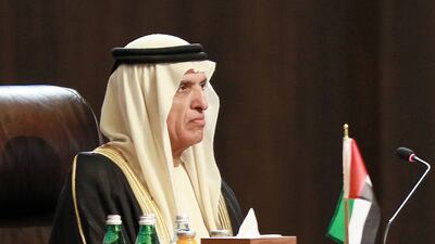 Sheikh Saud bin Saqr al Qasimi, Ruler of Ras Al Khaimah, at the conference. AFP