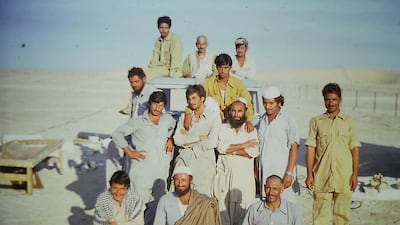 Some of the Pakistanis workers who were vital to the project's success. Courtesy David Pryce