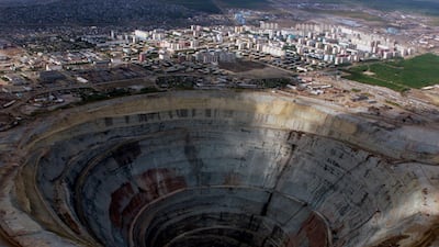The Mir mine was launched in 2009 and produces a million tonnes of diamond ore per year REUTERS/Sergei Karpukhin/File Photo