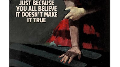 Artist duo The Connor Brothers will bring ten works from their ‘Pulp Fiction’ series to Dubai, from Wednesday, March 25. Courtesy The Connor Brothers