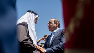 Sheikh Mohamed and Mr El Sisi discussed fraternal ties between the UAE and Egypt, as well as regional and international developments
