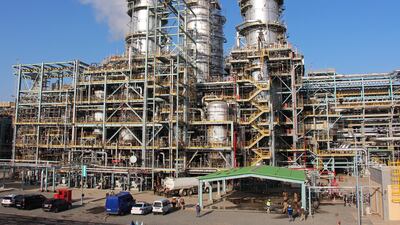 The Uzbekistan gas-to-liquids plant in the Qashqadaryo region. Reuters