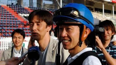 Yutaka Take, right, will be onboard Smart Falcon.