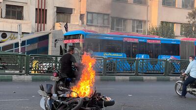 The protests began on September 17 at the funeral in Saqez of Mahsa Amini, 22.
