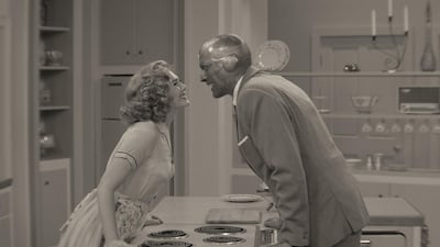 'WandaVision', Marvel’s first attempt at prestige television, is wild, weird and at times ingenious. Courtesy Disney+