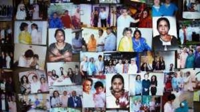 Pictures of acid attack victims adorn the wall at Lahore's Depilex beauty salon, which cares for and rehabilitates women who have suffered domestic violence.