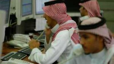 The Tadawul's fall began as soon as the market opened.