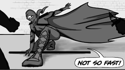 Egypt’s first veiled superheroine in a webcomic, Qahera is a Cairo-based, hijabi character who is the mainstay of a comic series by the same name. Created by Deena Mohamed, she not only fights bad guys but also deals with Islamophobia / Courtesy Deena Mohamed