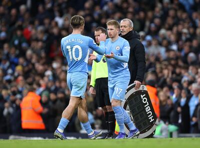 Kevin De Bruyne's season has so far been limited by injury and illness. PA