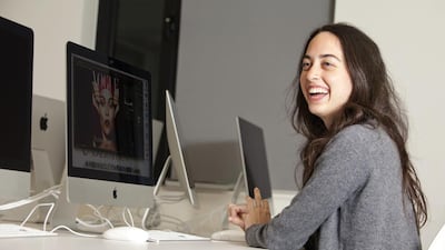Farah Sheik Al Sagha, at 21-year-old student from Dubai, at the Conde Nast College of Fashion and Design, where she is studying for a Vogue Fashion Certificate in London. Randi Sokoloff for The National