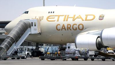 Etihad Airways said that additional cargo capacity, combined with a slowing global economy, has put pressure on the industry. Delores Johnson / The National