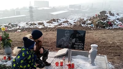 The grave of Karen Balyan, aka Dubai DJ Joots Krn, in Armenia. Courtesy: Kamo Balyan