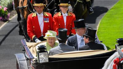 Queen Elizabeth II and Prince Andrew, Duke of York during the Royal Procession. Getty Images