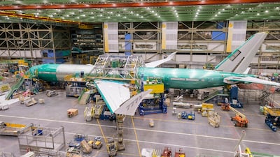 The Boeing 777X is joined together. Courtesy Boeing
