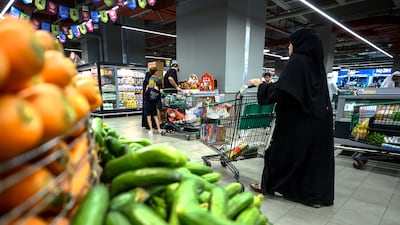 Food and beverage costs fell in Dubai last month. Victor Besa / The National
