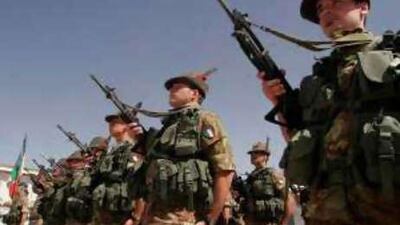 Italian soldiers with the Nato-led International Security Assistance Force (ISAF) during the regional command changing ceremony in Herat province, west of Kabul.